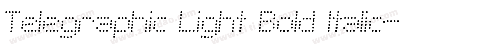 Telegraphic Light Bold Italic字体转换